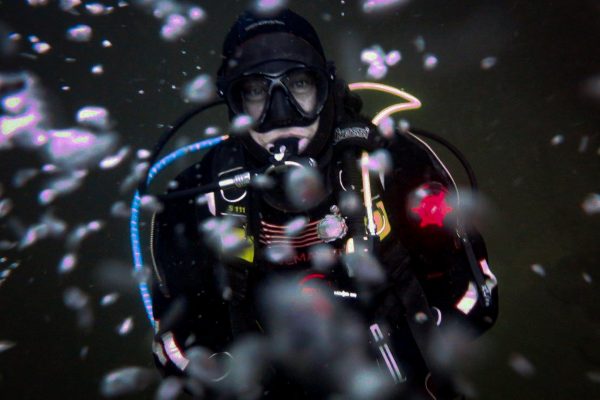 UK diver training with Scuba 2000 at Vobster Quay, Somerset, UK